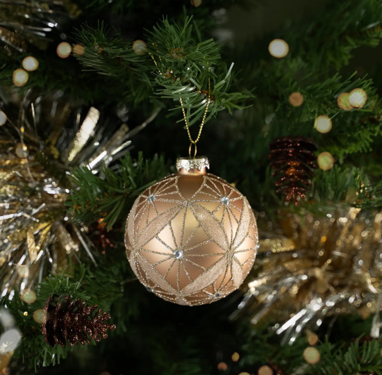 Шар ёлочный стеклянный