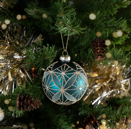 Шар ёлочный стеклянный