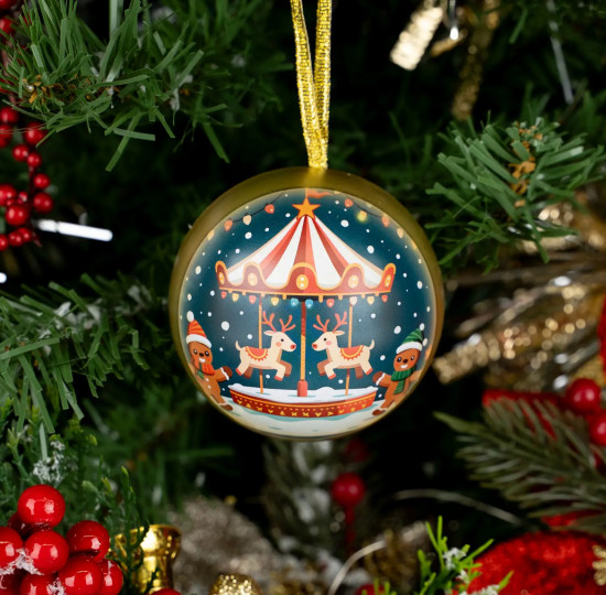 Шар металлический с пожеланием