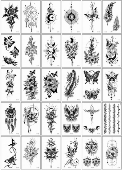 Набор временных татуировок