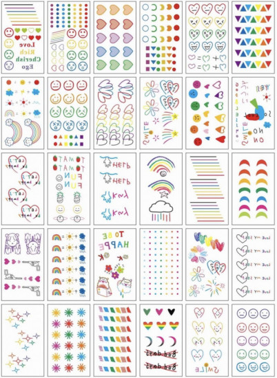 Набор временных татуировок