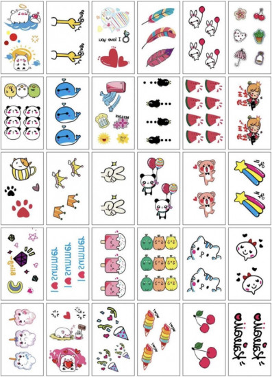 Набор тату детских переводных