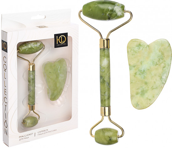 Массажер для лица и скребок гуаша