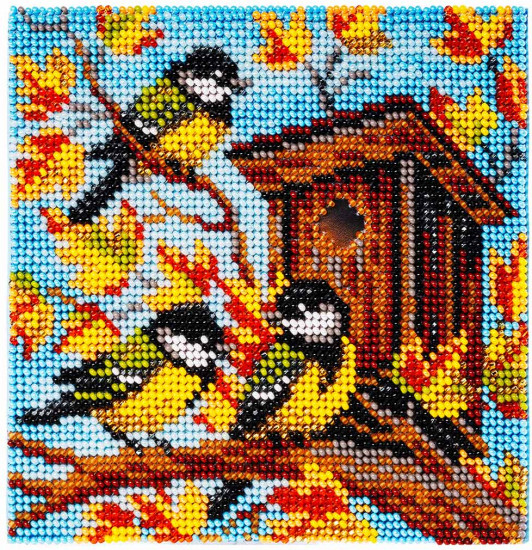 Набор для вышивания бисером «Синички»