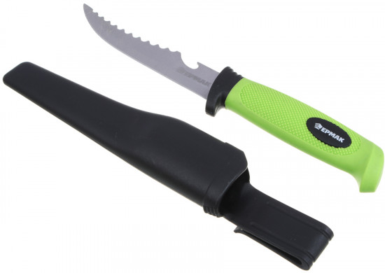 Нож универсальный для туризма и рыбалки с ножнами