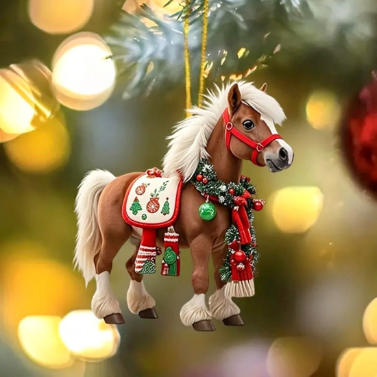 Подвеска акриловая новогодняя «Лошадка. Символ 2026»