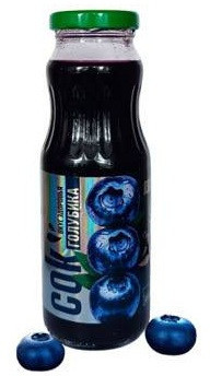 Сок голубичных соков с мякотью