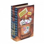 Сейф-книга «Денег много не бывает», обита искусственной кожей
