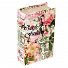 Сейф-книга шёлк «Ангелок в цветах» 17 х 11 х 5 см