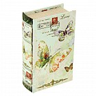 Сейф-книга шёлк «Цветные бабочки» 17 х 11 х 5 см