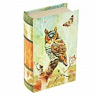 Сейф-книга шёлк «Цветная сова» 17 х 11 х 5 см