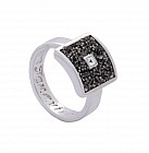 Кольцо «Литус» (покрытие - черненое серебро)