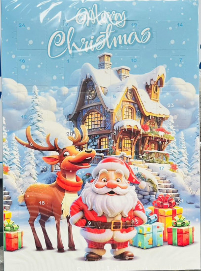 Рождественский календарь с шоколадом «Merry Christmas»