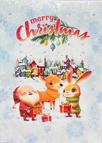 Рождественский календарь с шоколадом «Merry Christmas»