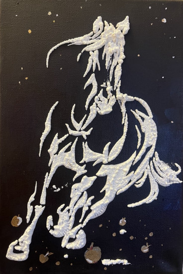 Новогодняя картина «Лошадь»