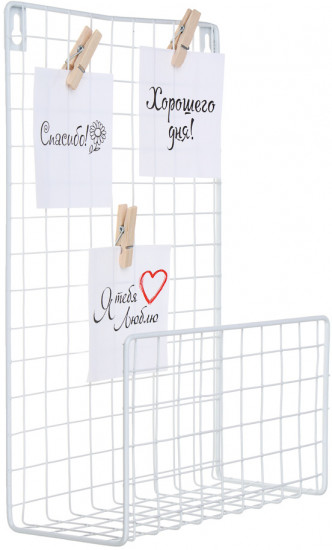 Полка настенная декоративная с открытками