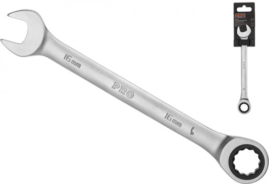 Ключ комбинированный  трещоточный «Pro»