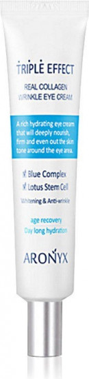 Крем для век тройного действия «Triple Effect Real Collagen Wrinkle Eye Cream»
