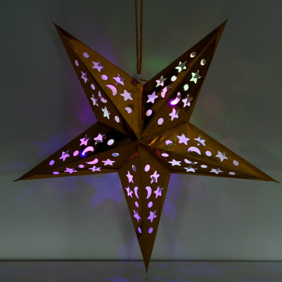 Звезда интерьерная с гирляндой «Искры»