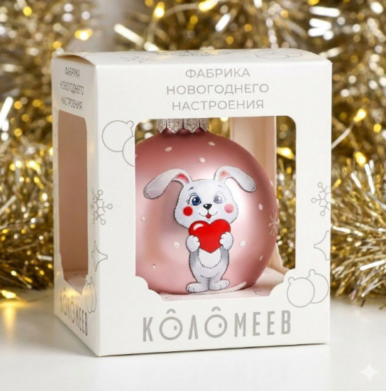 Украшение новогоднее «Зайчик с сердечком»