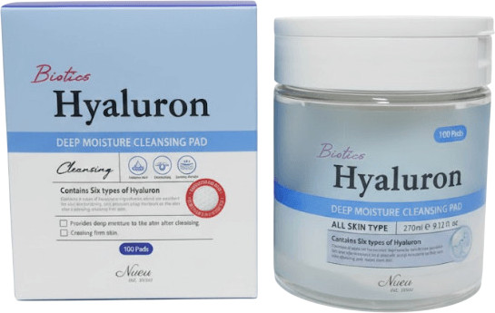 Очищающие пэды с гиалуроновой кислотой «Biotics Hyaluron Deep Moisture Cleansing Pad»