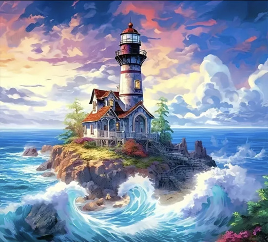 Мозаика алмазная «Маяк»