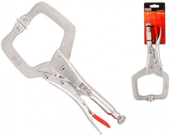 Зажим-струбцина c поворотными упорами «Pro»