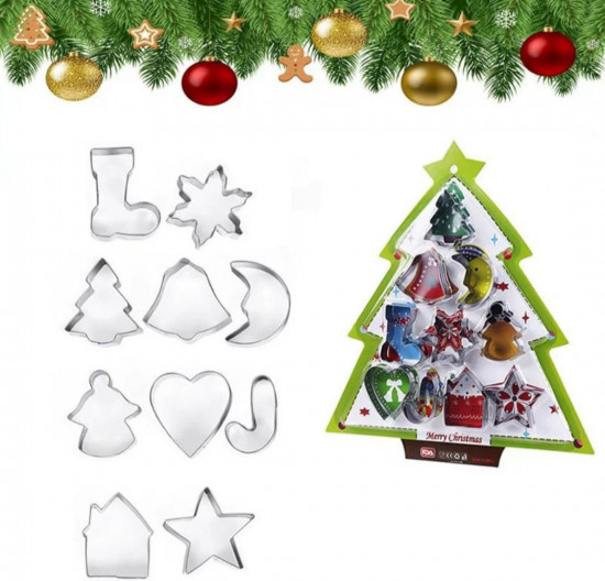 Набор формочек для выпечки печенья «Новогодняя ёлка»