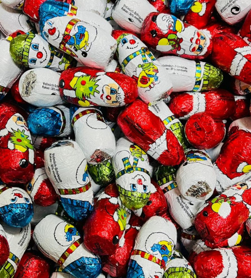 Фигурки из шоколада «Дед мороз и Снеговик»