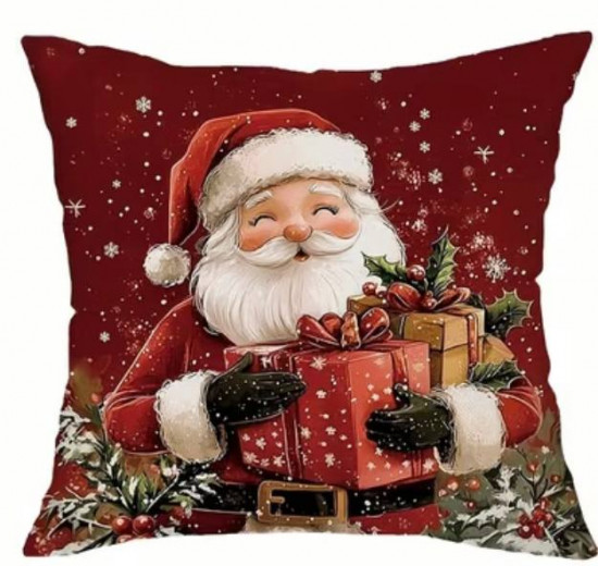 Новогодняя декоративная наволочка
