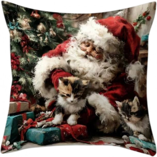 Новогодняя декоративная наволочка