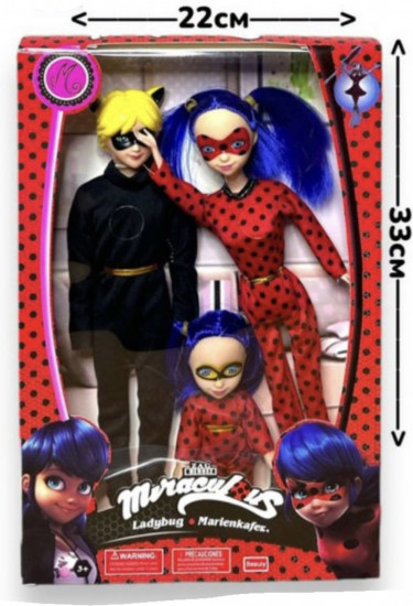 Набор коллекционных кукл «Леди Баг и Супер-Кот с малышкой»