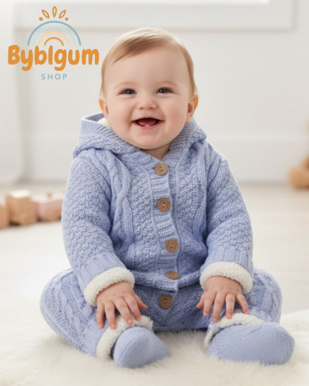 Вязаный комбинезон для малышей