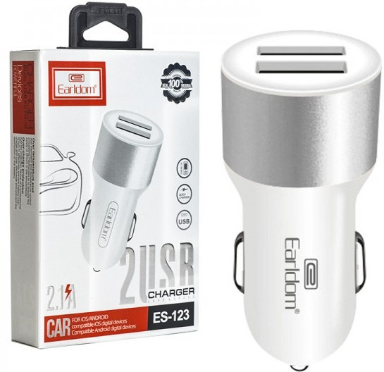 АЗУ Earldom ES-123 2.1A 2xUSB порта