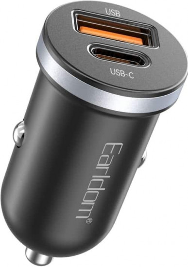 АЗУ Earldom ES-CC27 30W QC 3.0/PD USB+Type-C порты