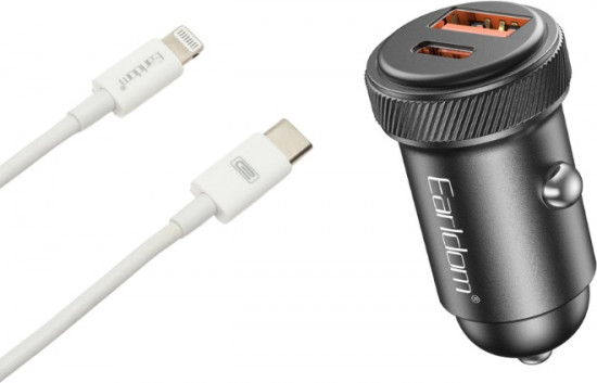 Комплект АЗУ Earldom ES-CC41i 30WUSB+Type-C порты с кабелем Type-C-Lightning