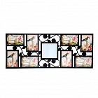 Фоторамка на 8 фото «Розы» чёрный, 10 х 15 см