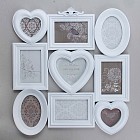 Фоторамка на 9 фото «Энергия» белый, 10 х 10, 10 х 15, 14 х 14 см