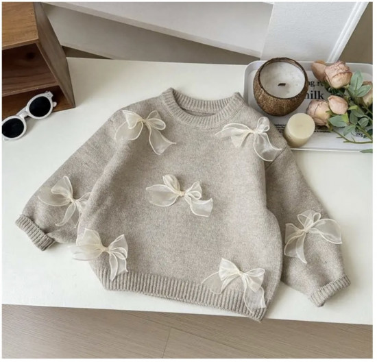 Кофта для девочек бежевая