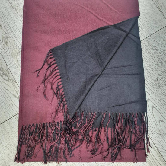 Палантин кашемировый двухсторонний с бахромой Cashmere