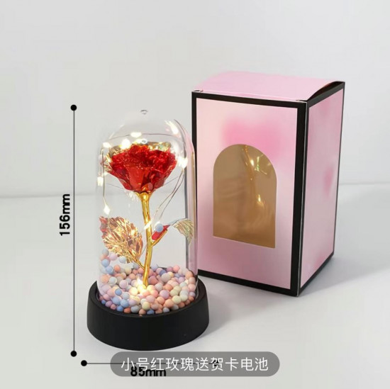 Светодиодный ночник «Роза в колбе»