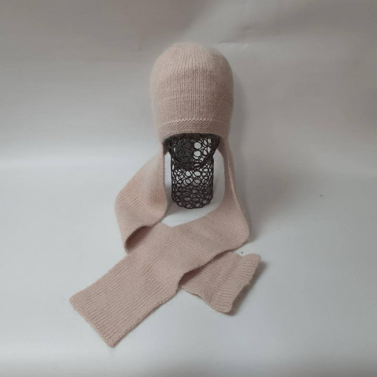 Шапка-ушанка женская