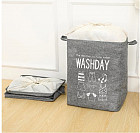 Корзина с затяжками для белья и игрушек