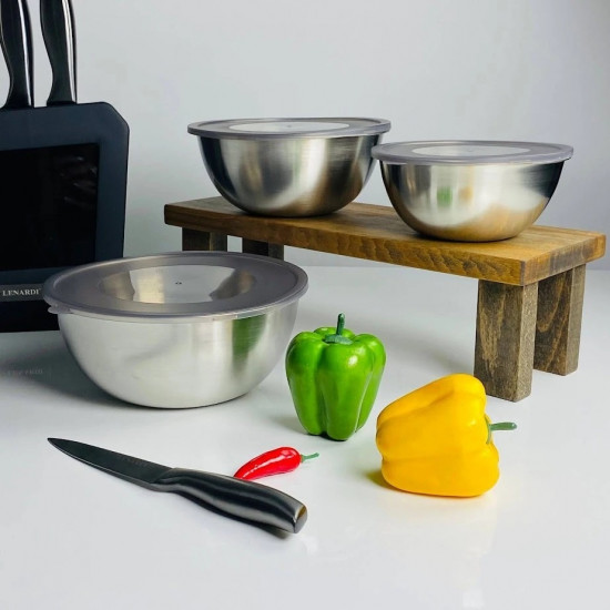 Набор мисок-салатников с крышками