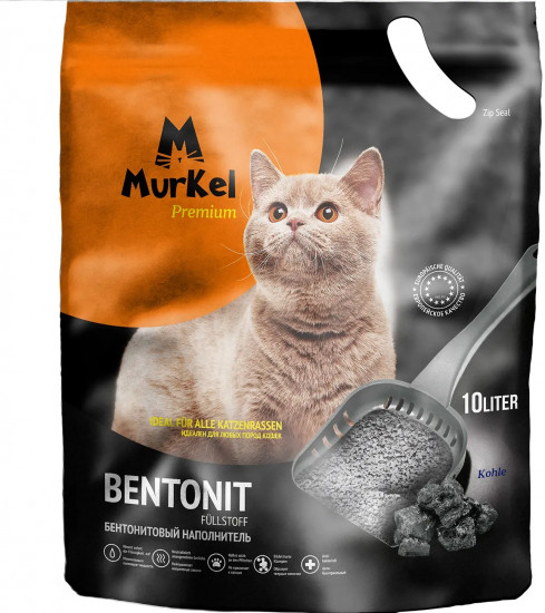 Наполнитель бентонитовый комкующийся «Уголь»