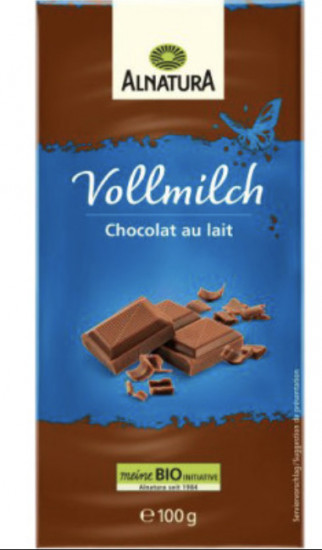 Шоколад молочный органический  100 г