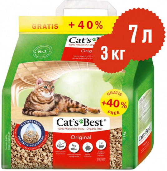 Наполнитель для кошачьего туалета комкующийся