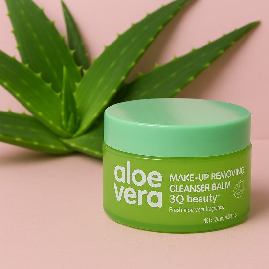Очищающий бальзам для снятия макияжа «3Q Beauty Aloe Vera»