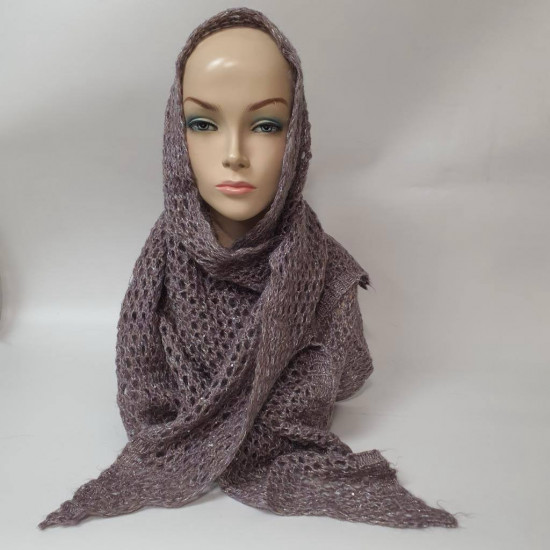 Палантин женский с люрексом «Сеточка»