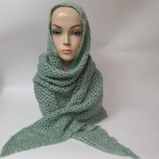 Палантин женский с люрексом «Сеточка»